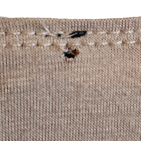 BNWOT Le Chateau Cowl Neck Short Sleeve Tunic in Tan Size XXS - Picture 5 of 5